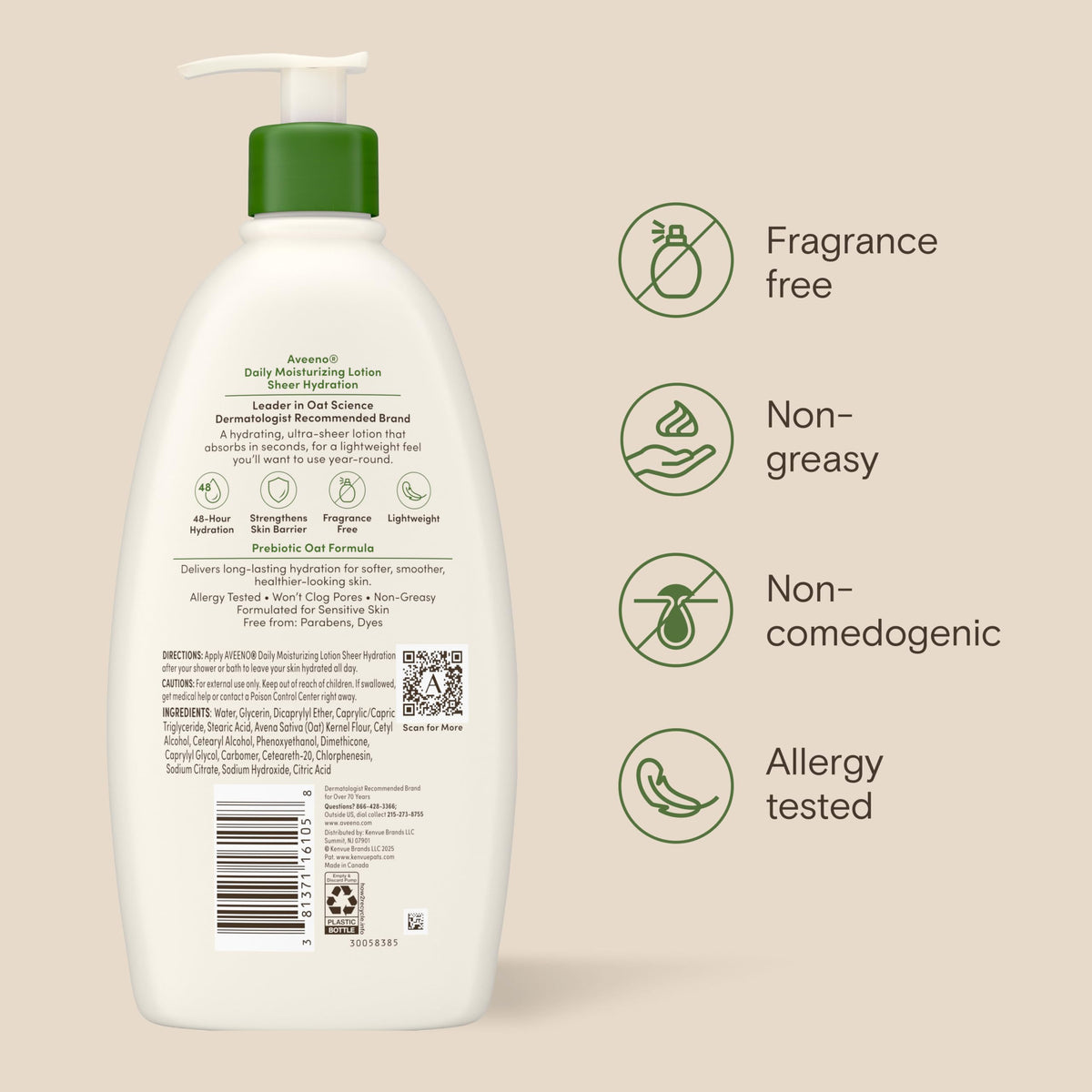 Aveeno two bottles grouped to illustrate value and household supply benefit