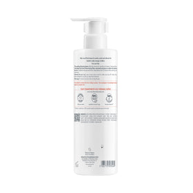 Bathroom shelf with Avène cleanser implying gentle daily skincare routine