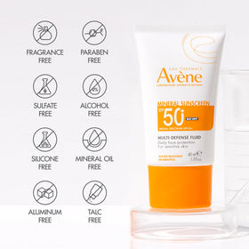 Avène bottle beside Thermal Spring Water evoking soothing and calming benefit