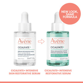 Avène Cicalfate+ before and after skin visual indicating improved barrier appearance