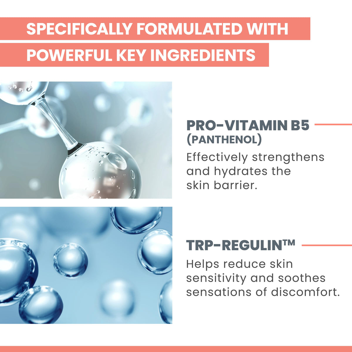 Avène Cicalfate+ ingredient label closeup showcasing TRP-Regulin and Pro-Vitamin B5