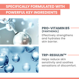 Avène Cicalfate+ ingredient label closeup showcasing TRP-Regulin and Pro-Vitamin B5