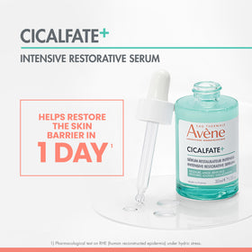 Avène Cicalfate+ pipette dispensing serum demonstrating precise application