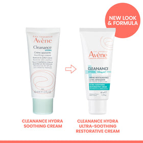 Avène Cleanance HYDRA on a bathroom shelf in a calm setting suggesting daily routine compatibility