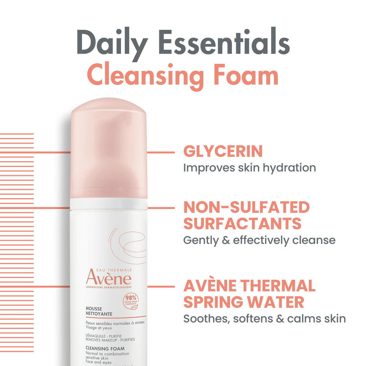 Avène displayed in bathroom setting suggesting daily routine benefit