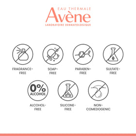 Eye-contour application demonstrating Avène gentle formula for delicate areas