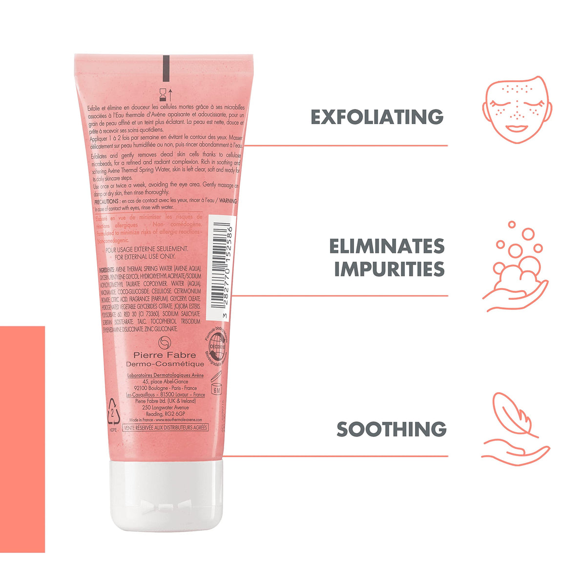 Eau Thermale Avène gel in hand during application for smooth refreshed skin