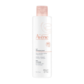 Avène gentle milk front packaging showing bottle and label for gentle cleansing