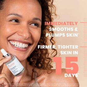 Eau Thermale Avène label detail emphasizing niacinamide and hyaluronic acid benefits