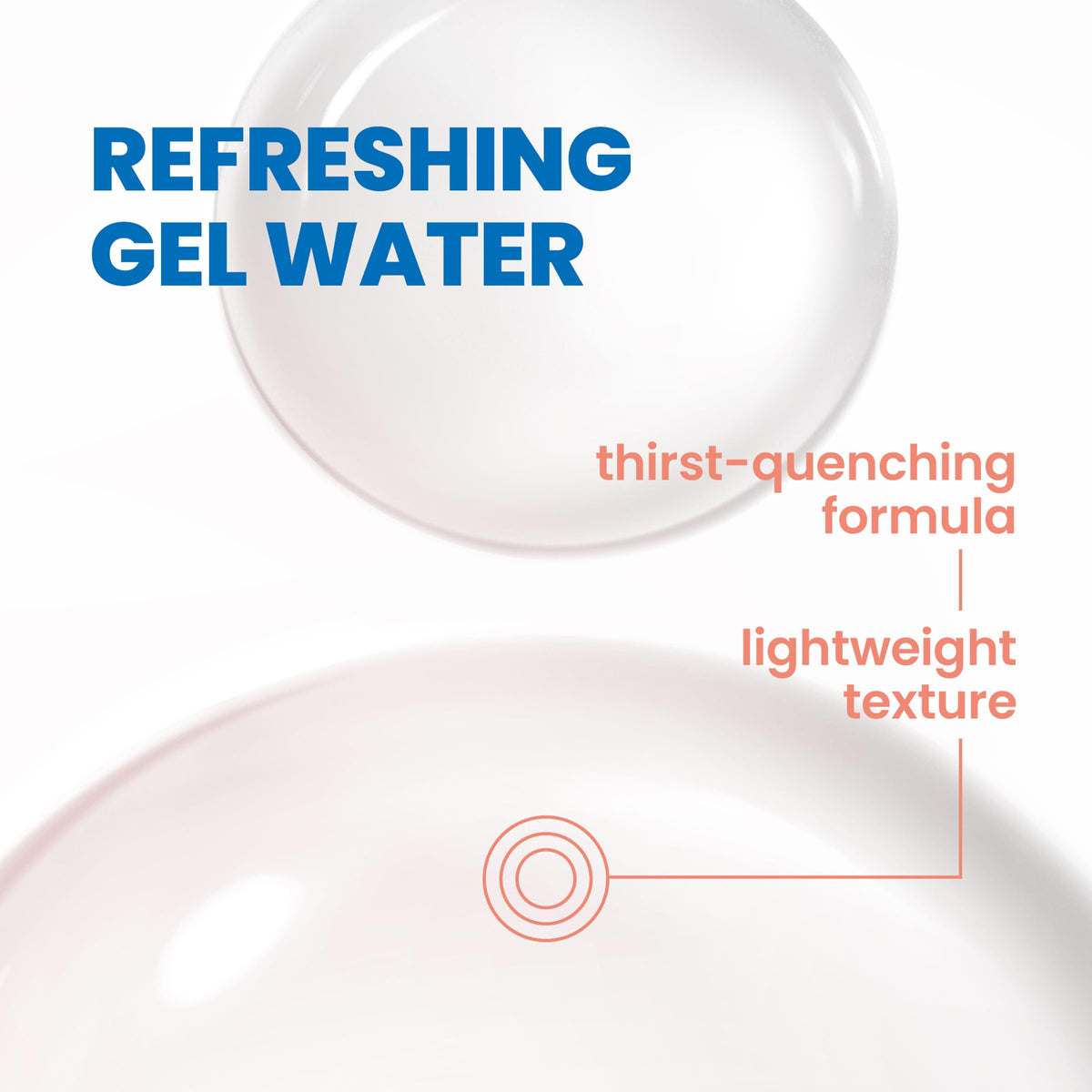 Eau Thermale Avène texture close-up of water-gel serum demonstrating lightweight hydration