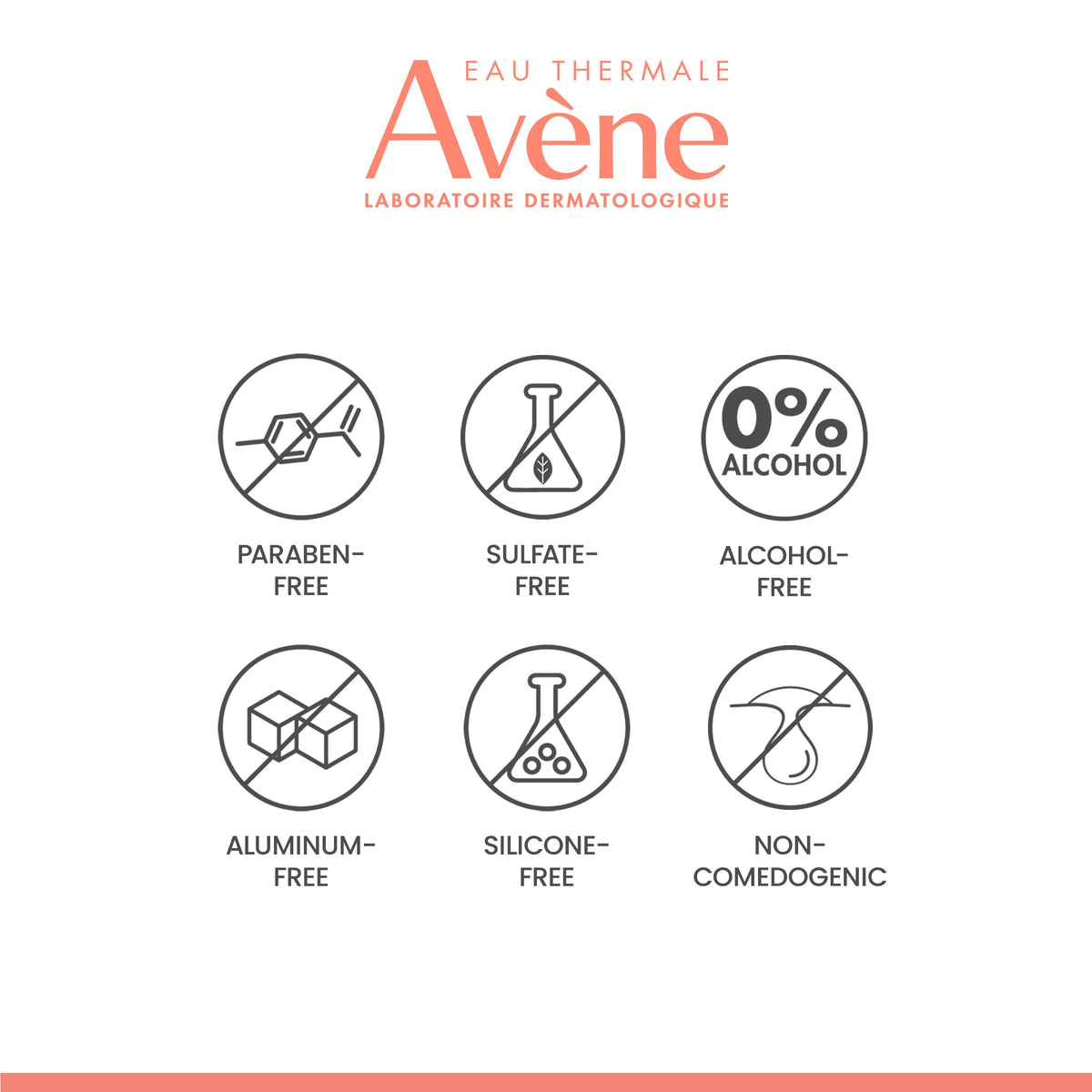 Eau Thermale Avène label ingredient list emphasizing hyaluronic acid and polysaccharides