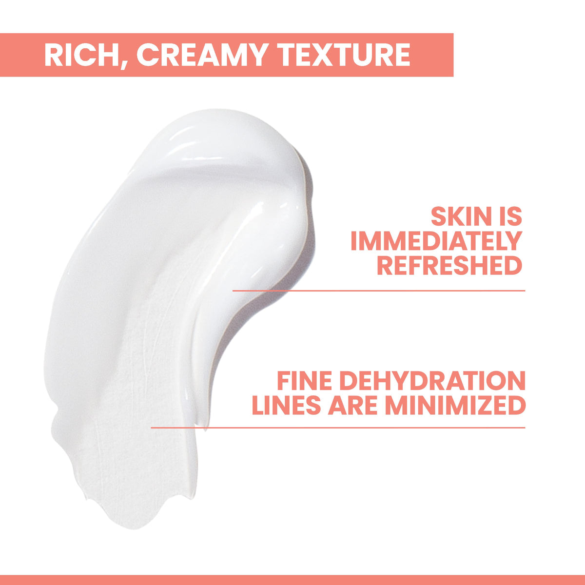 Eau Thermale Avène dollop of Hydrance RICH on fingers showing easy spreadability benefit
