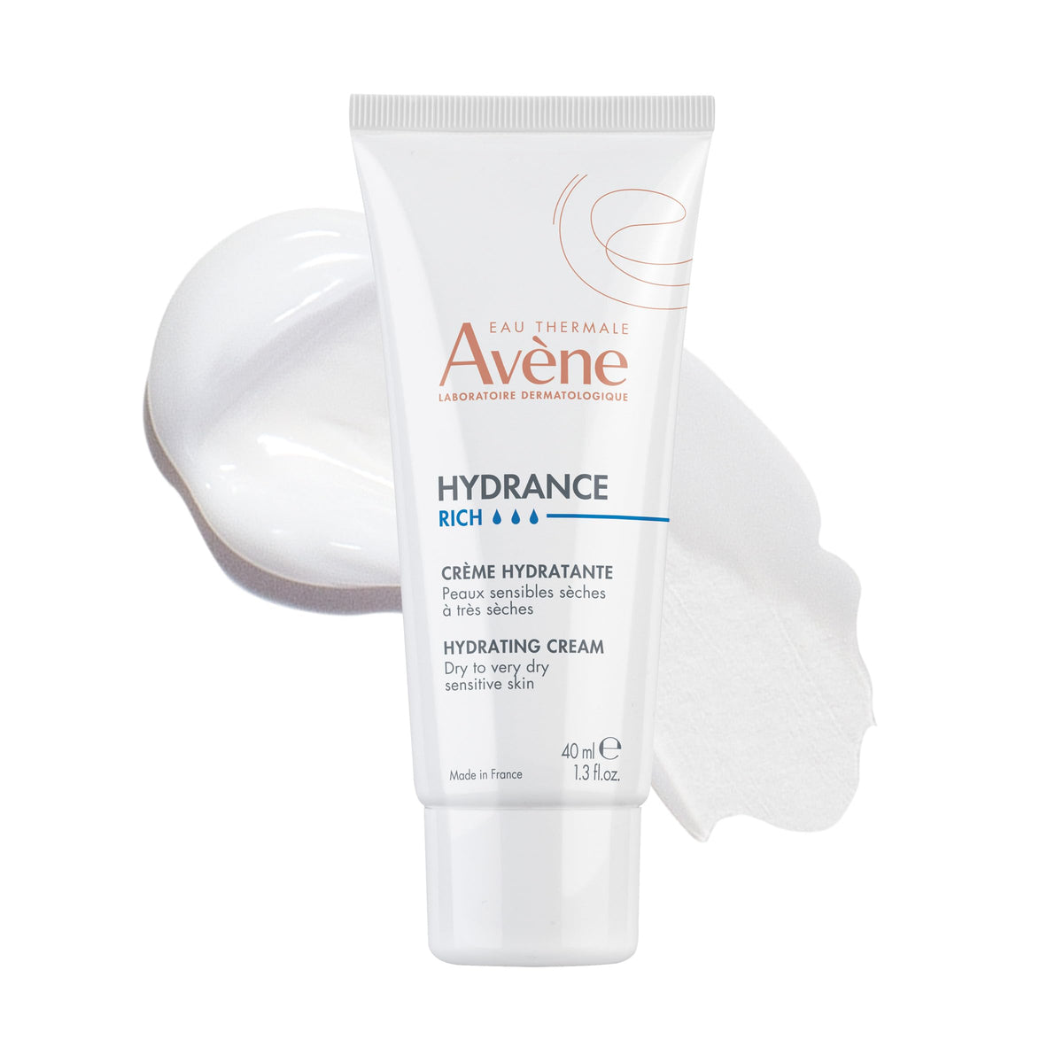 Eau Thermale Avène front tube of Hydrance RICH showing packaging and brand benefit