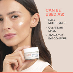 Eau Thermale Avène product beside ruler for size and scale reference and convenience