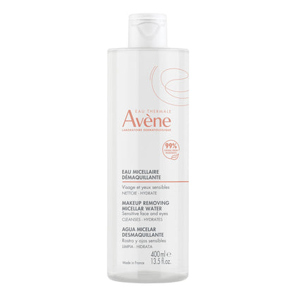 Eau Thermale Avène front packaging showing bottle and product benefits