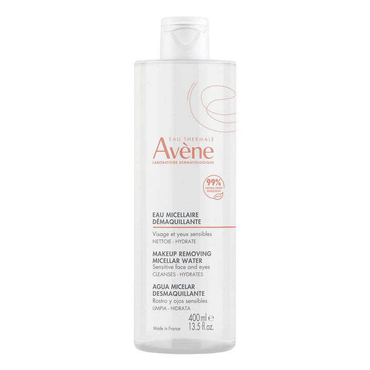 Eau Thermale Avène front packaging showing bottle and product benefits