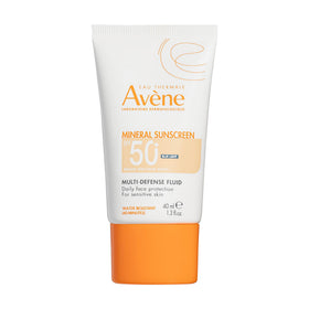 Avène front packaging showing tube and SPF 50+ protection benefit