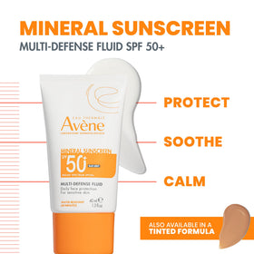 Close-up texture of Avène mineral fluid illustrating lightweight spreadability benefit
