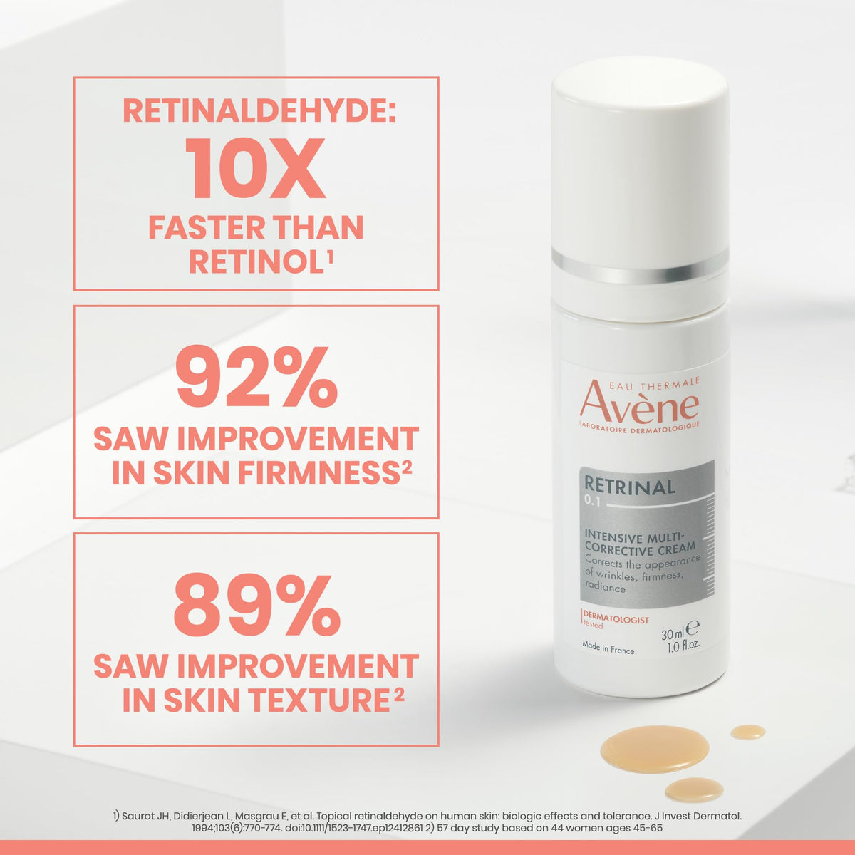Eau Thermale Avène cream texture close-up highlighting lightweight hydration benefit