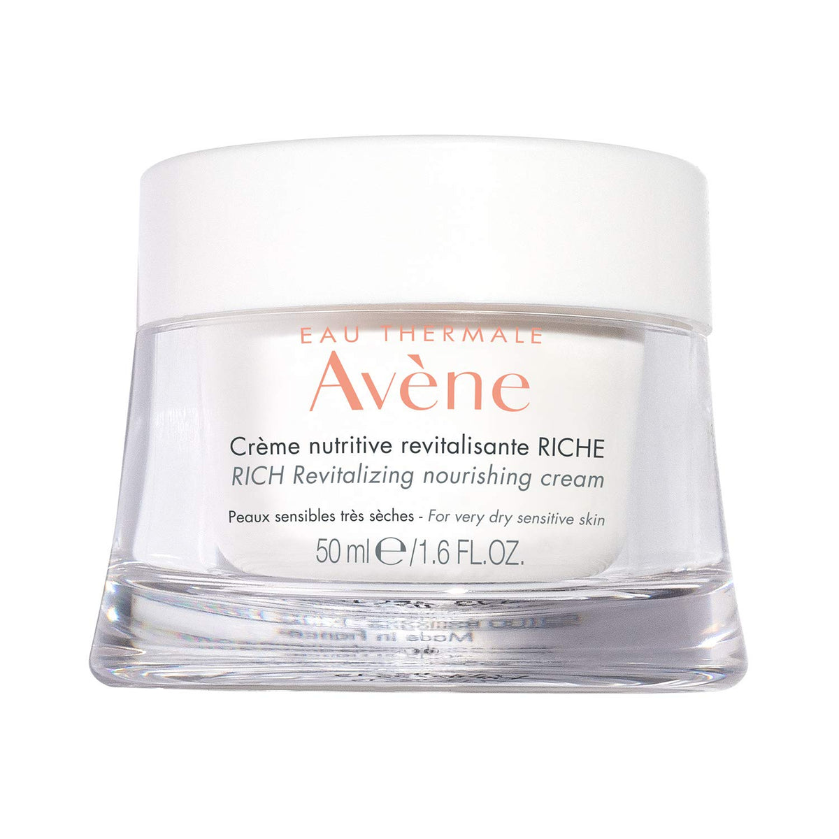 Eau Thermale Avène front packaging showing jar and label, communicates trusted care
