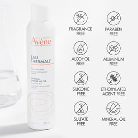 Eau Thermale Avène lifestyle scene outdoors illustrating instant cooling and refreshing benefit
