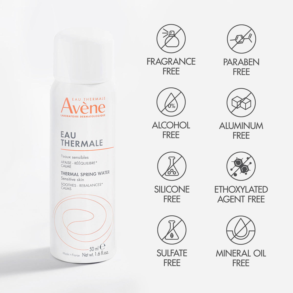 Eau Thermale Avène macro droplet showing light texture and quick absorption