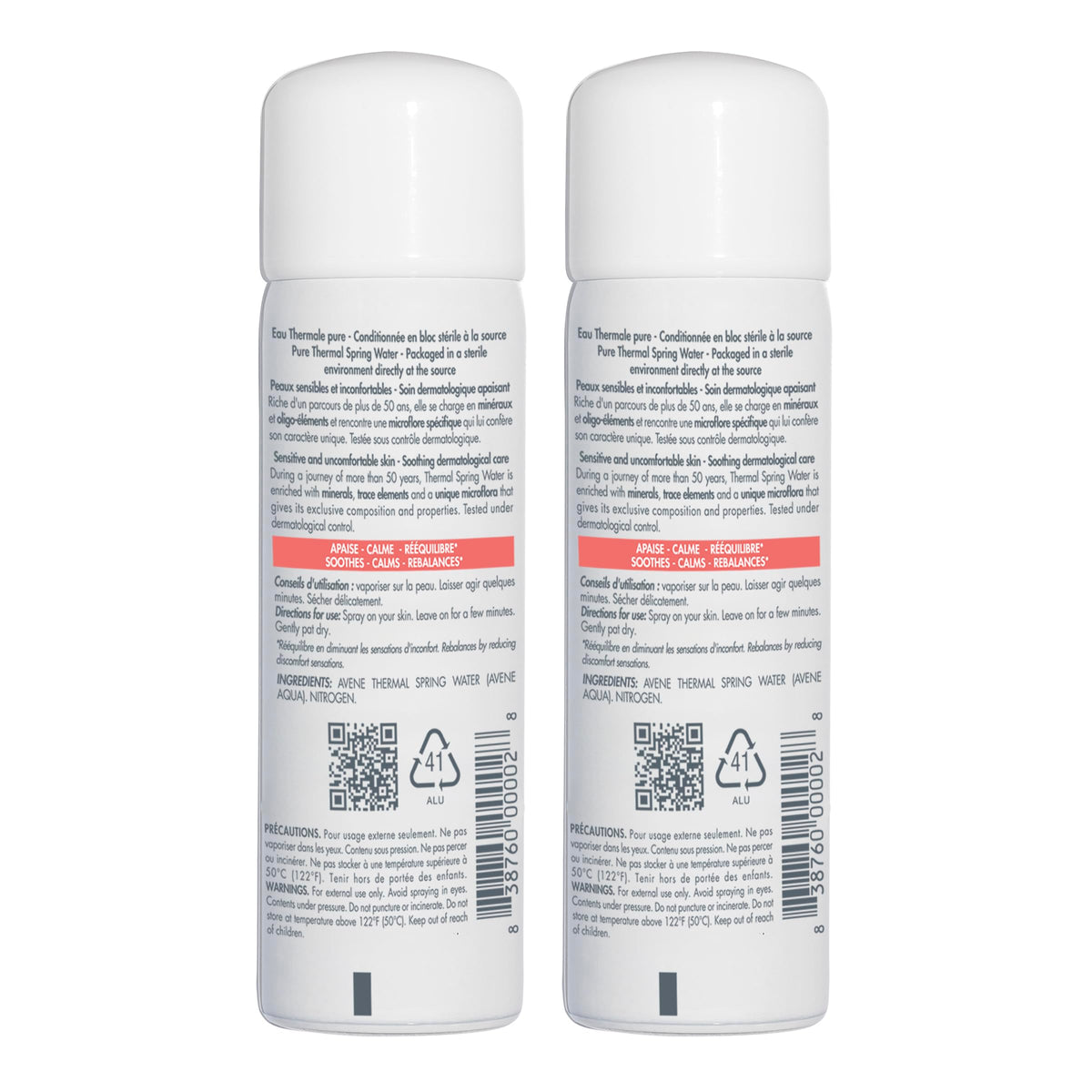 Eau Thermale Avène included in a travel kit for soothing on-the-go use