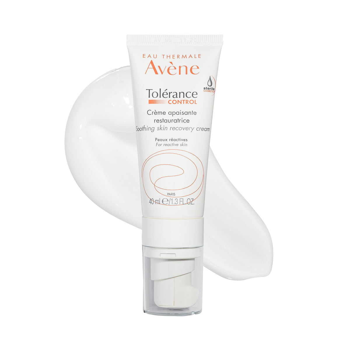 Avène front packaging showing sterile tube and calming design benefits soothing