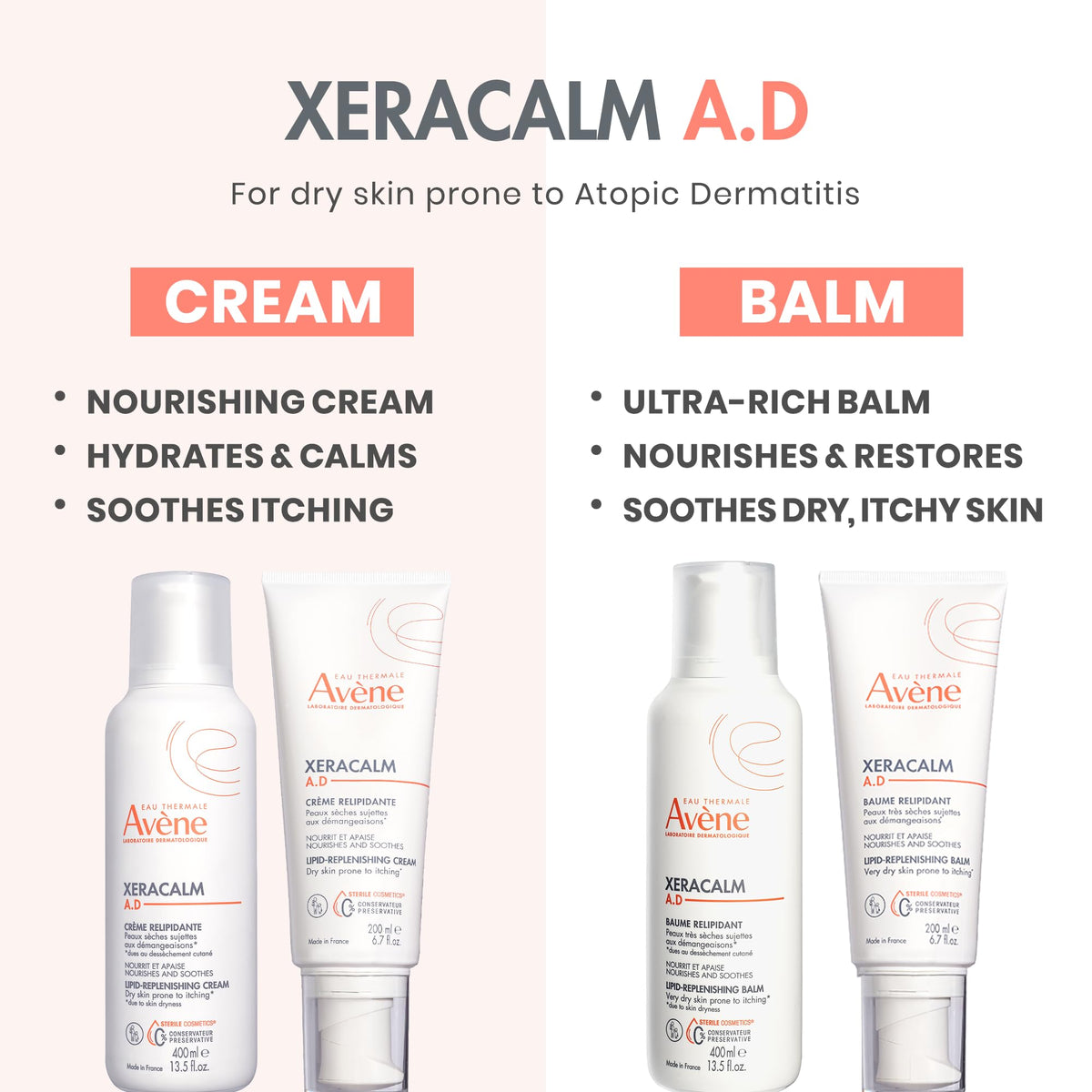 Eau Thermale Avène back label with ingredient list to show gentle formulation benefits