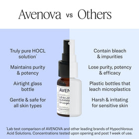 Avenova applied to cotton pad shows gentle wipe application to remove debris