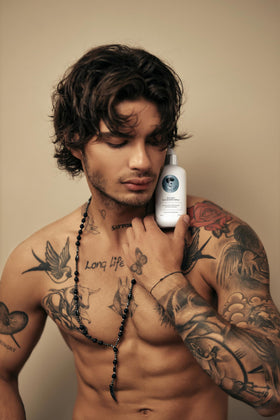 Avenue Man before and after showing increased thickness and styling definition