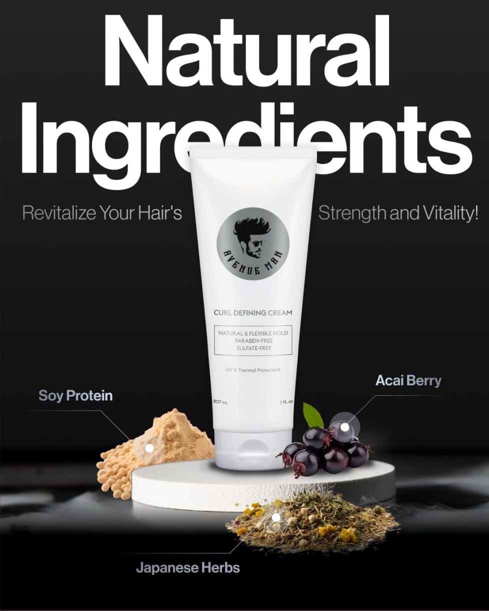 Avenue Man with acai berry and herbal extracts highlighting nourishing botanicals