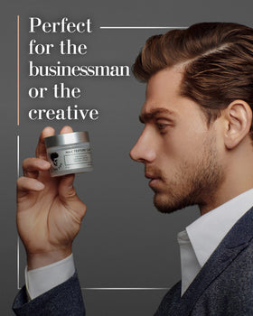 Avenue Man lifestyle shot of man with textured hairstyle outdoors, long-lasting hold benefit