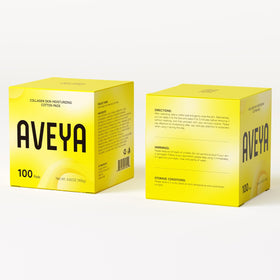 AVEYA lifestyle bathroom routine scene showing how pads fit into daily regimen