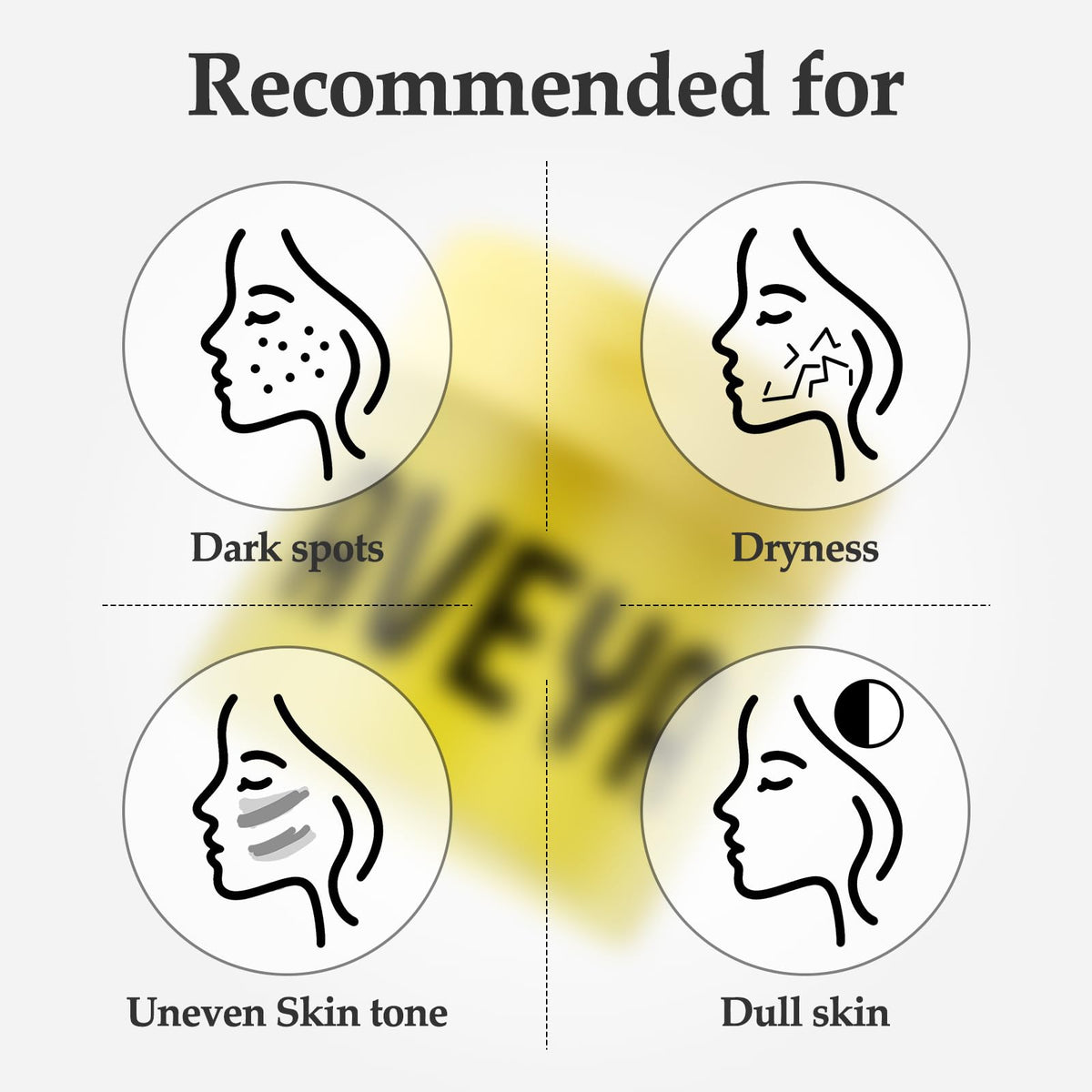 AVEYA pad application on face demo demonstrating quick swipe for hydrated skin