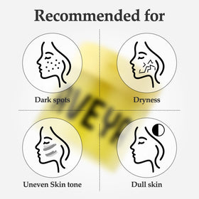AVEYA pad application on face demo demonstrating quick swipe for hydrated skin