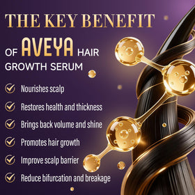 AVEYA spray nozzle demonstrating application to scalp for targeted nourishment