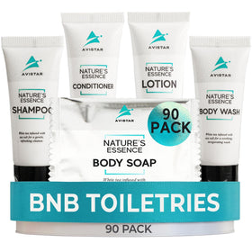 Avistar front packaging showing full 90-piece set and tidy presentation benefit