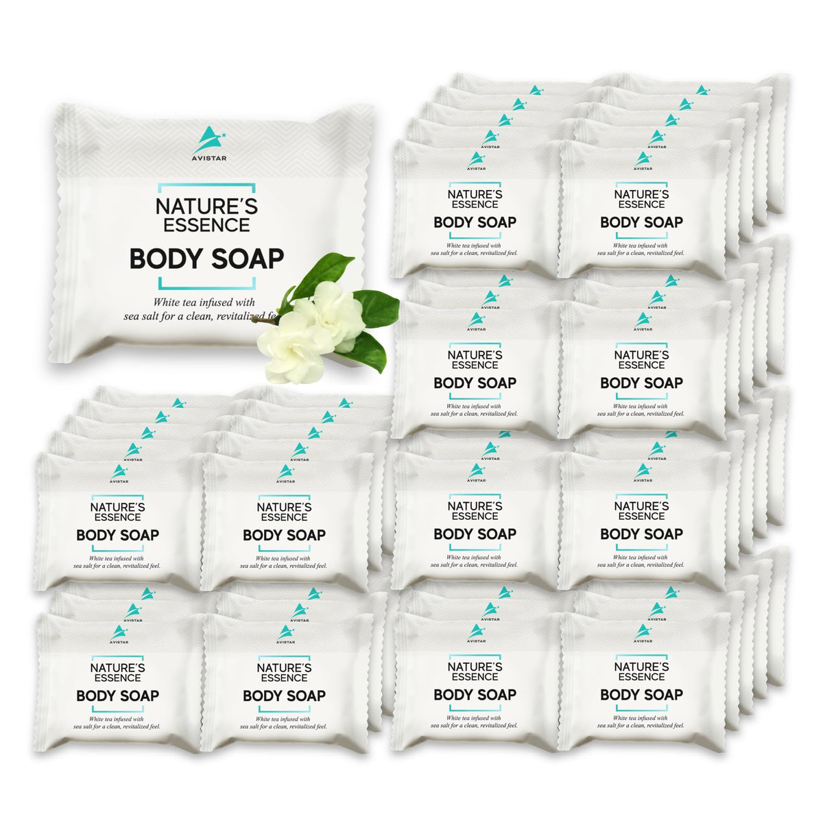 Avistar front packaging showing 60-pack and hospitality label for easy stocking