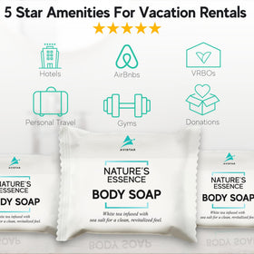 Avistar single bar close-up wrapped to show hygiene and convenient guest use