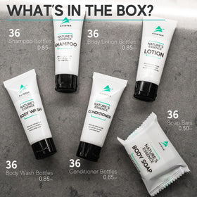 Avistar toiletries neatly arranged in a guest bathroom improving first impressions