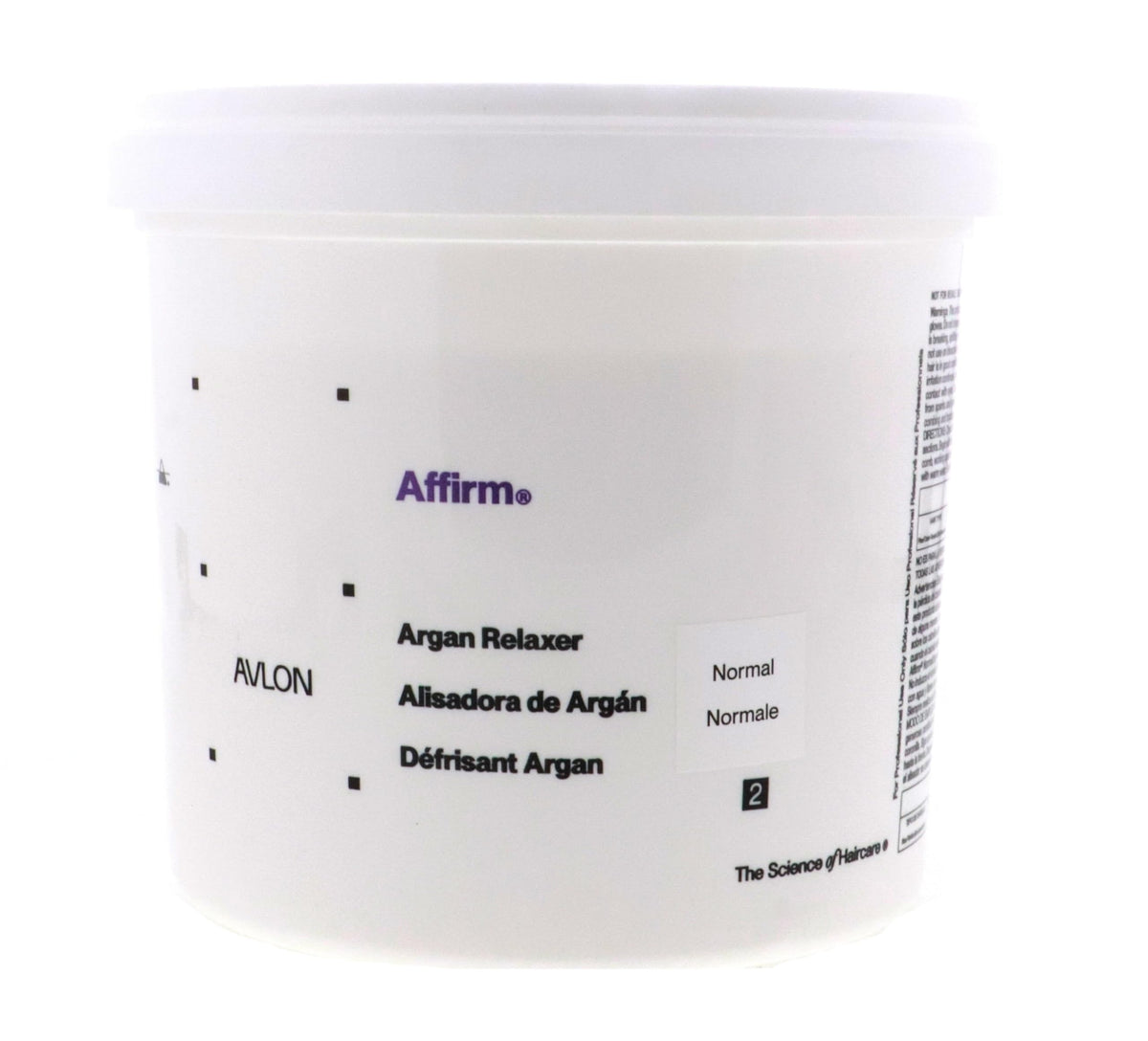 Avlon front packaging showing 4 lb tub and clear labeling for professional use