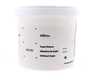 Avlon 4 lb tub next to hand for scale showing brand and value-sized container