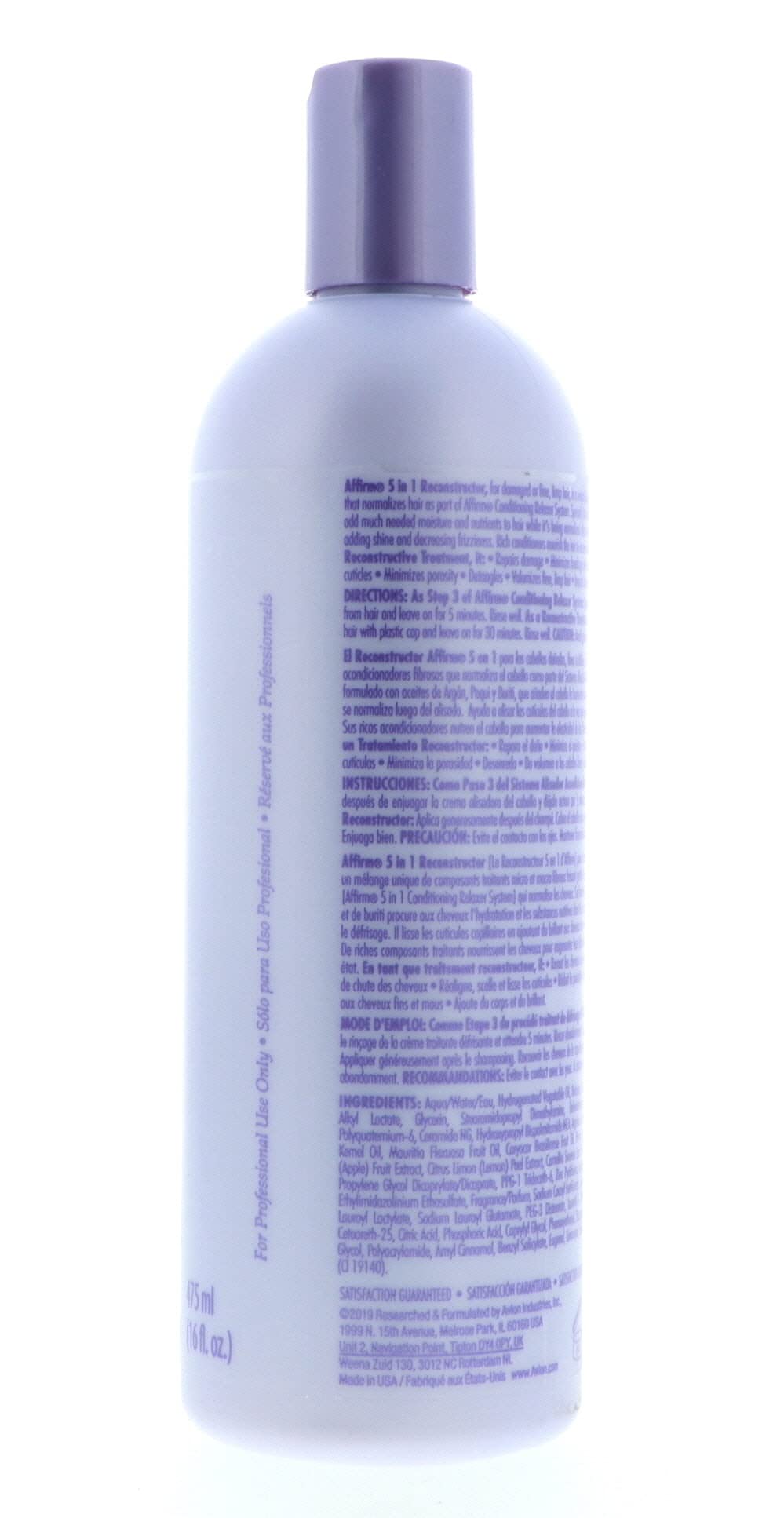 Avlon Affirm being poured to show consistency for easy post‑relaxer application