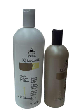 Avlon Keracare shampoo pump close-up demonstrating easy dispensing