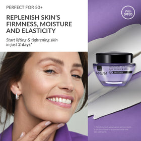 AVON Anew Platinum open jar revealing cream texture and smooth hydration