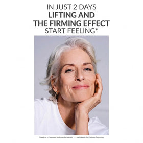 AVON Anew Platinum applied to skin in lifestyle setting demonstrating firmer-looking results
