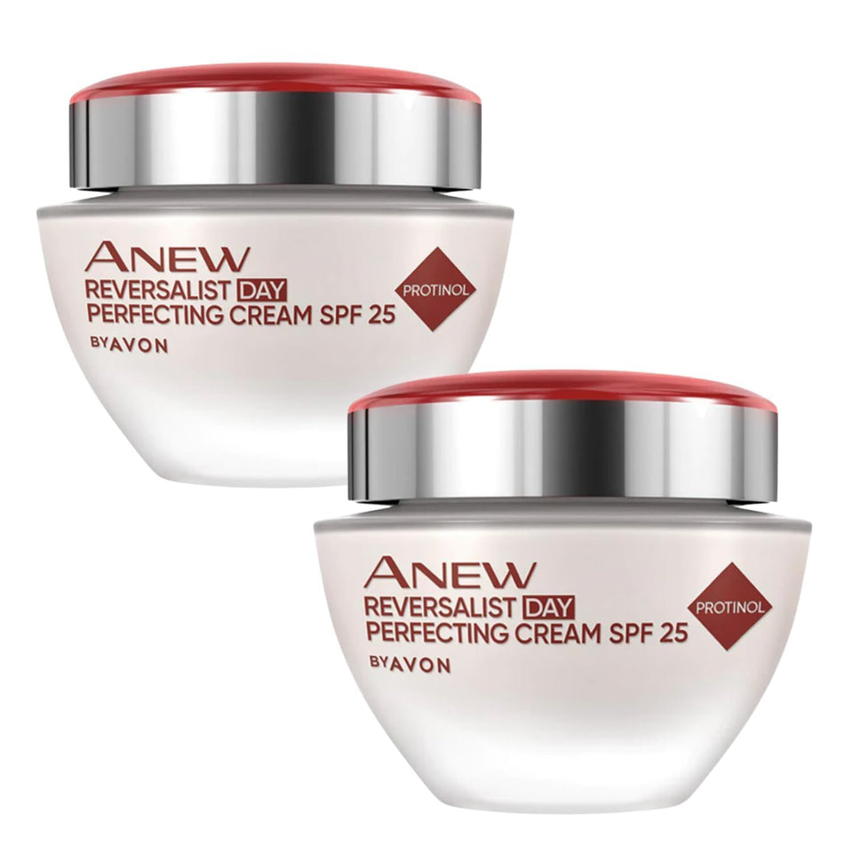 AVON SKIN SO SOFT front packaging showing two 50ml jars for hydration