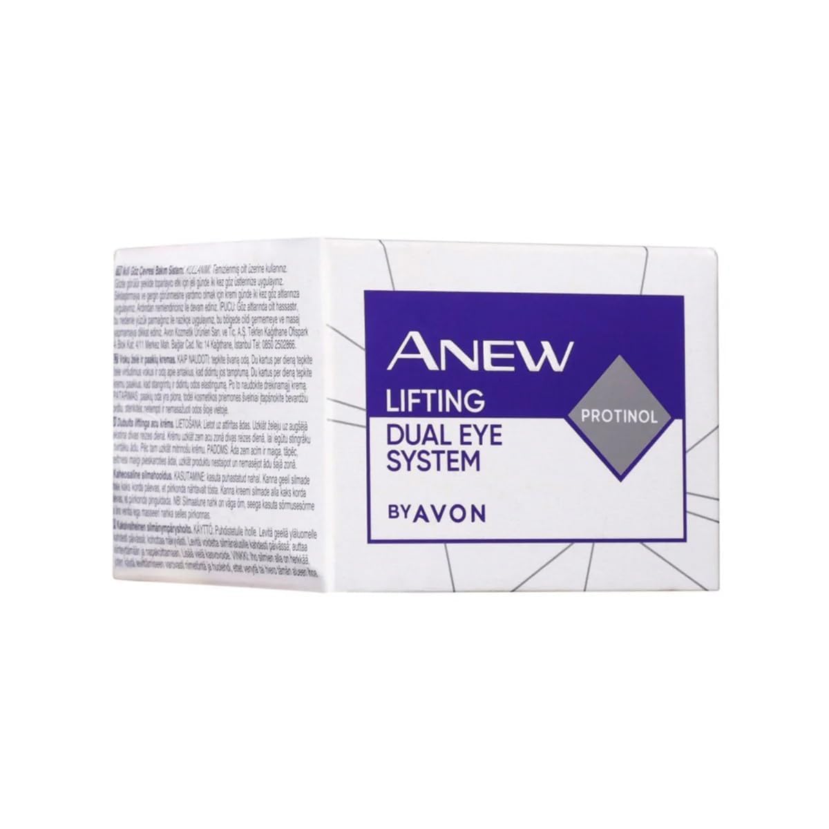 AVON ANEW two 10ml tubes in hand showing compact travel-friendly size