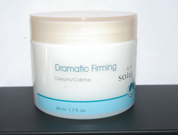 AVON Dramatic Firming Cream front packaging showing compact 1.7 oz tube and benefits